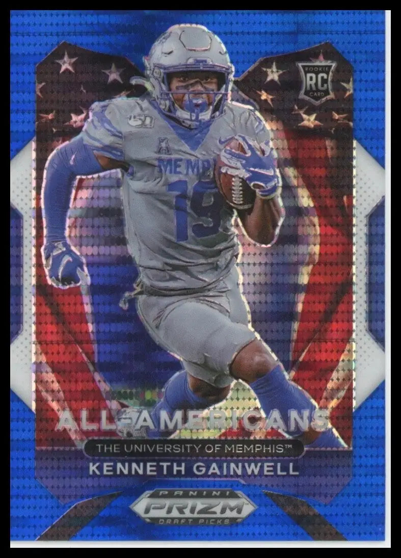 2021 Panini Prizm Draft Picks Blue Pulsar Kenneth Gainwell Rookie #194 Memphis