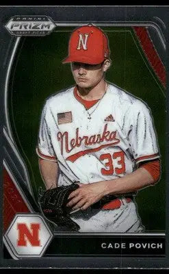 2021 Panini Prizm Draft Picks Cade Povich #PDP98 Baseball - Baseball Card Single