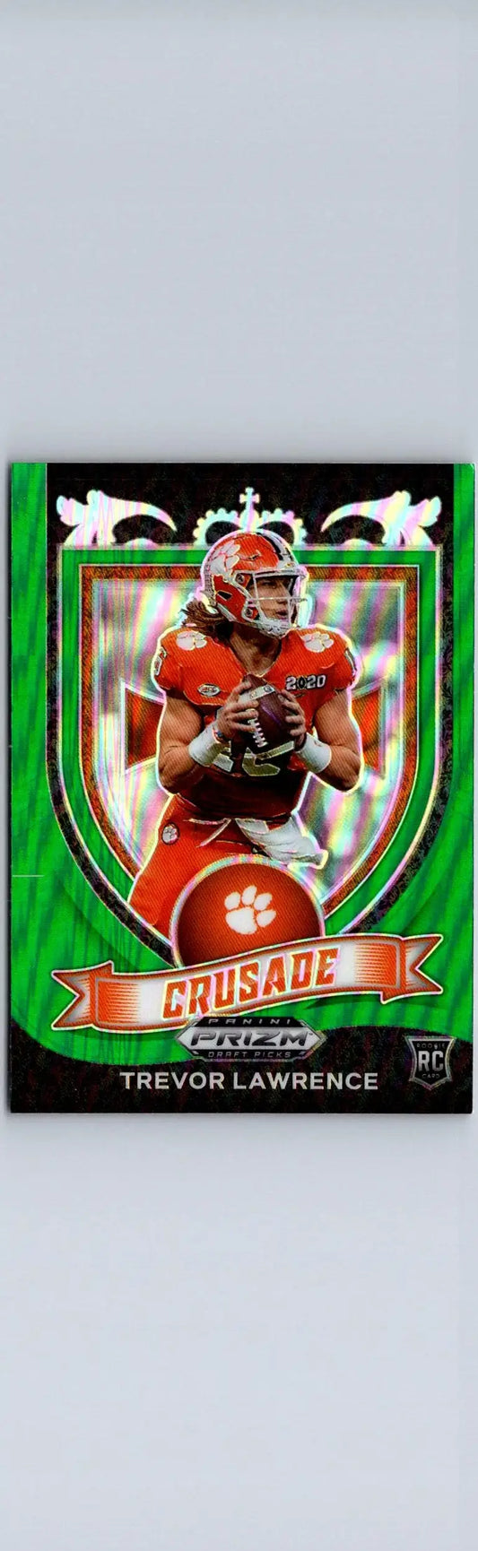 2021 Panini Prizm Draft Picks Collegiate #161 Trevor Lawrence Green - Football Card Single