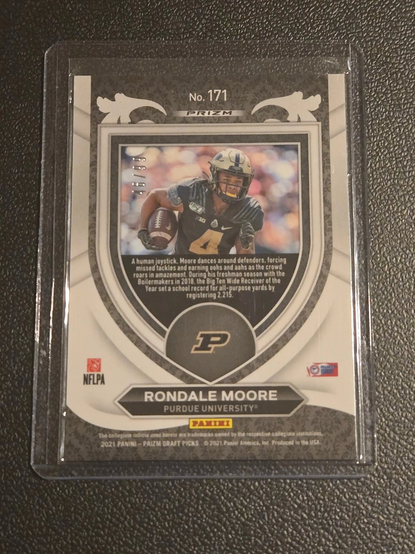 2021 Panini Prizm Draft Picks Collegiate #171 Rondale Moore Blue Ice #/99 - Football Card Single