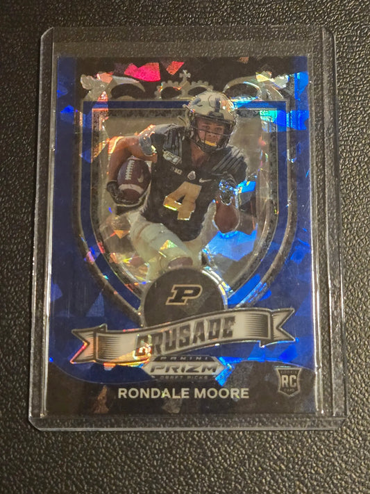 2021 Panini Prizm Draft Picks Collegiate #171 Rondale Moore Blue Ice #/99 - Football Card Single