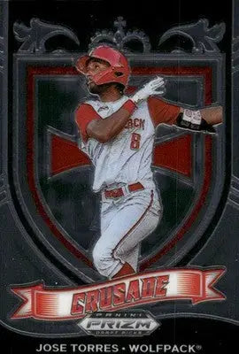 2021 Panini Prizm Draft Picks Crusade Jose Torres #C-JT Baseball - Baseball Card Single