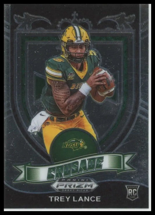 2021 Panini Prizm Draft Picks Crusade Trey Lance Rookie #164 NDSU Bison Football