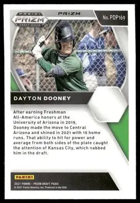 2021 Panini Prizm Draft Picks Dayton Dooney #PDP169 Green Baseball - Baseball Card Single