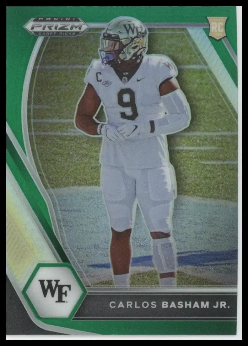 2021 Panini Prizm Draft Picks Green Carlos Basham Jr Rookie #139 Wake Forest NFL