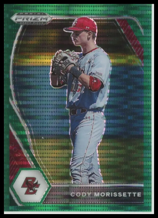 2021 Panini Prizm Draft Picks - Green Pulsar Prizm Cody Morissette PDP52 NM - Baseball Card Single