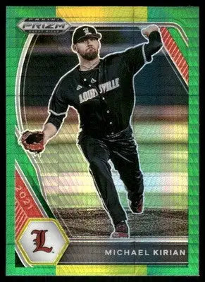 2021 Panini Prizm Draft Picks Michael Kirian #PDP173 Green Baseball - Baseball Card Single