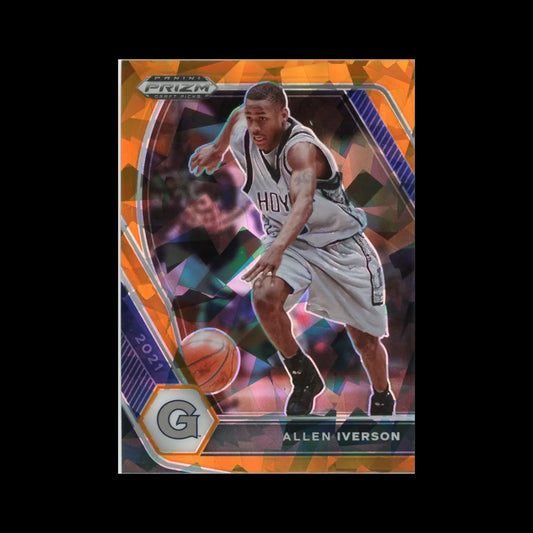2021 Panini Prizm Draft Picks Orange Ice #1 - 100 Complete Your Set You Choose - #85 Allen Iverson - Basketball Card