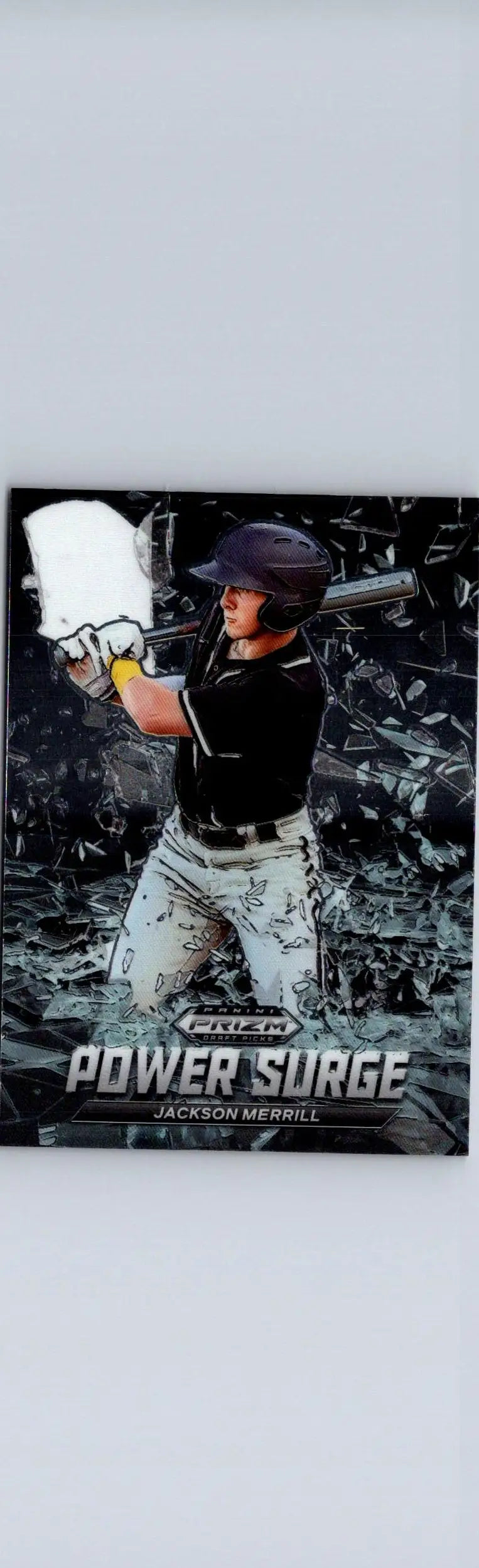 Jackson Merrill baseball trading card from Panini Prizm Draft Picks 2021
