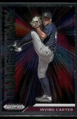 2021 Panini Prizm Draft Picks Thunderstruck Irving Carter #T-IC Baseball - Baseball Card Single