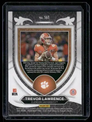 2021 Panini Prizm Draft Picks Trevor Lawrence #161 RC Football - Football Card Single