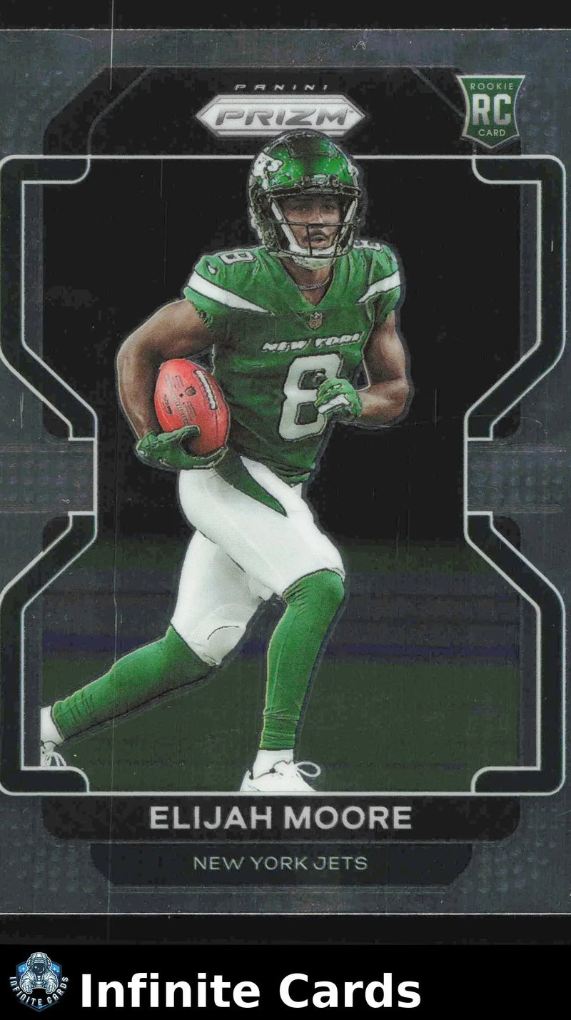 2021 Panini Prizm ELIJAH MOORE #346 New York Jets RC - Football Card Single