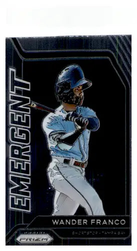 Wander Franco baseball card from Panini Prizm Emergent 2021 Rays product