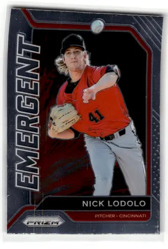 2021 Panini Prizm Emergent #14 Nick Lodolo EX/NM Reds ID:52460 - Baseball Card Single