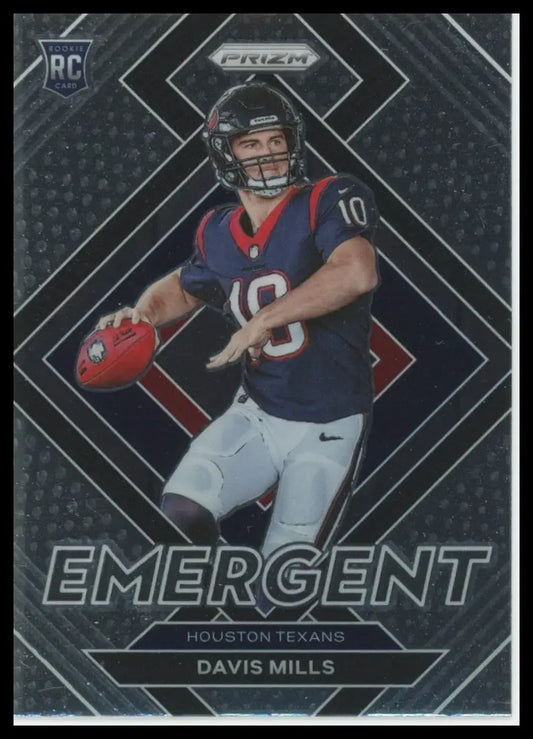 2021 Panini Prizm - Emergent Davis Mills E-18 Houston Texans - Football Card Single
