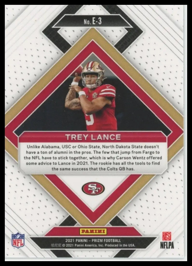 2021 Panini Prizm - Emergent Trey Lance #E-3 (RC)