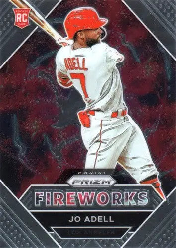 Panini Prizm Fireworks Jo Adell rookie card 2021 Panini Prizm Fireworks baseball
