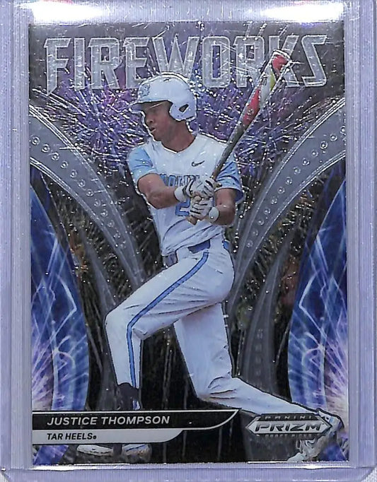 2021 Panini Prizm Fireworks #F-JT Justice Thompson NM-MT - Basketball Card Single