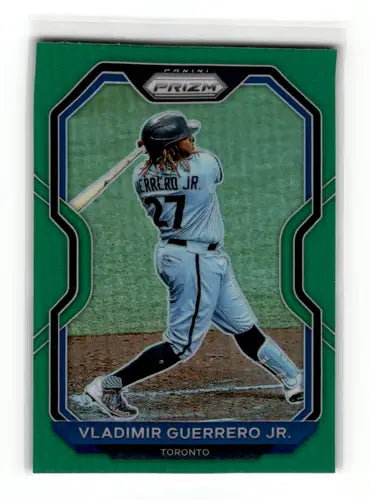 2021 Panini Prizm Green Prizm #186 Vladimir Guerrero Jr. NM-MT Blue Jay ID:52462 - Baseball Card Single
