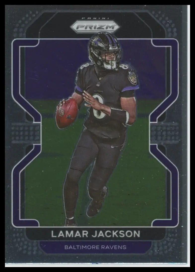 2021 Panini Prizm Lamar Jackson 282 Baltimore Ravens NM - Football Card Single