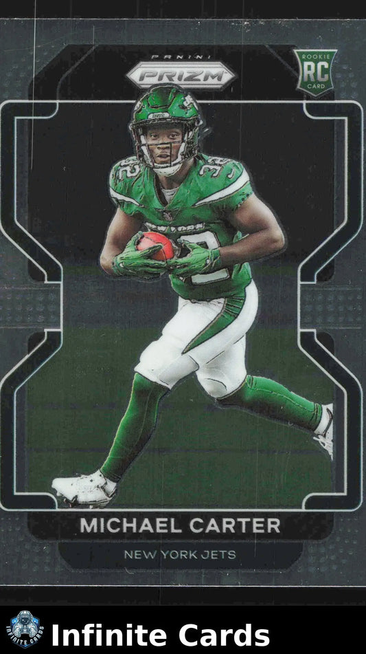2021 Panini Prizm MICHAEL CARTER #365 New York Jets RC - Football Card Single