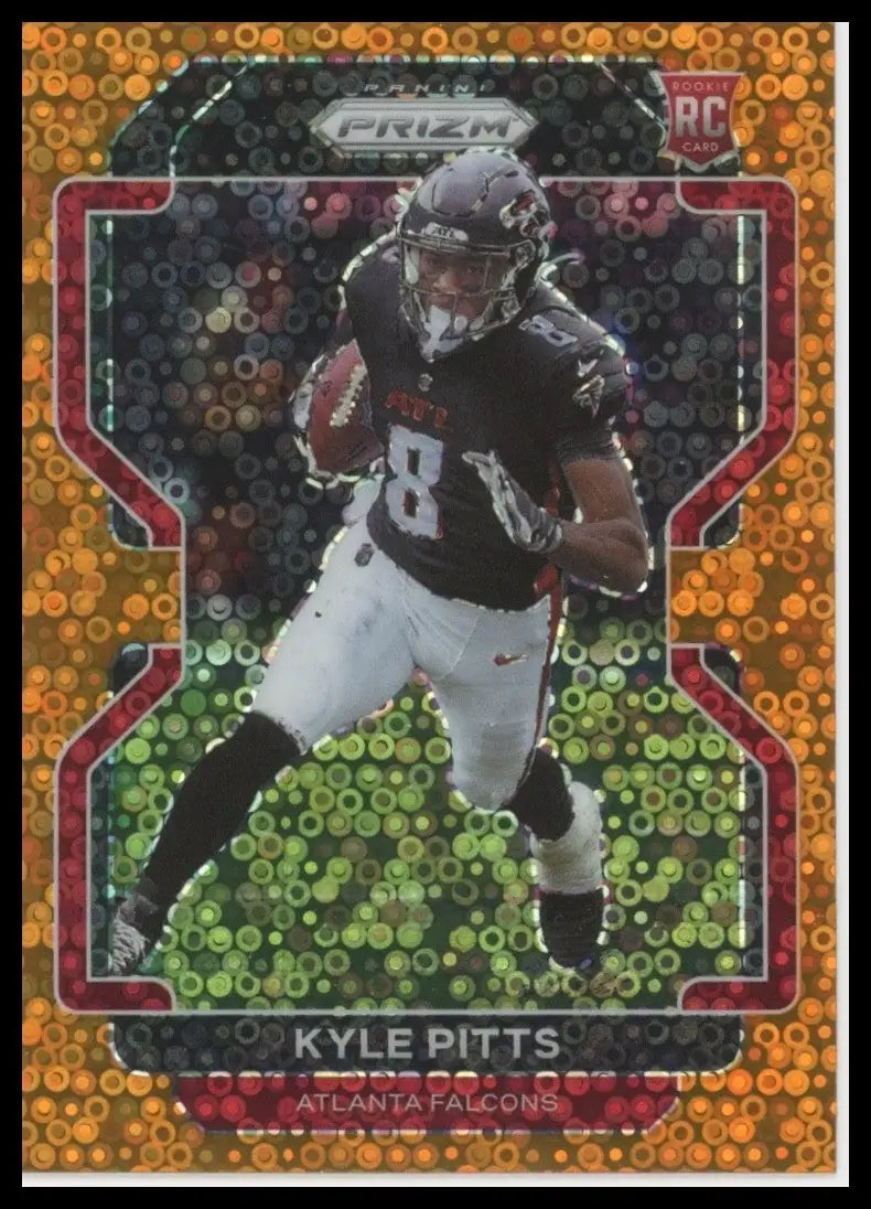 2021 Panini Prizm Orange Disco Kyle Pitts Rookie #341 Atlanta Falcons Football