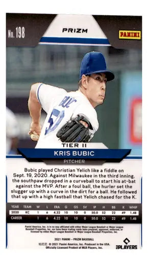 2021 Panini Prizm Pink Prizm #198 Kris Bubic NM-MT Royals ID:45243 - Baseball Card Single