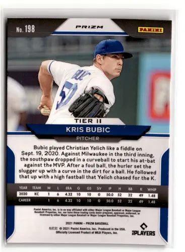 2021 Panini Prizm Pink Prizm #198 Kris Bubic NM-MT Royals ID:52395 - Baseball Card Single