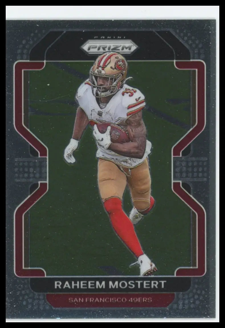 2021 Panini Prizm Raheem Mostert 56 San Francisco 49ers NM - Football Card Single