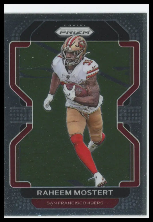 2021 Panini Prizm Raheem Mostert 56 San Francisco 49ers NM - Football Card Single
