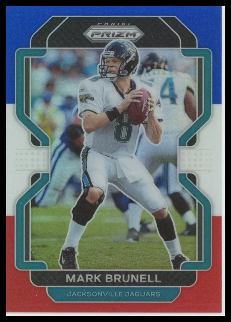 2021 Panini Prizm Red White and Blue Mark Brunell #19 Jacksonville Jaguars Card
