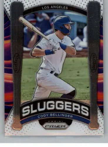 Original gloss Cody Bellinger baseball card from Panini Prizm Sluggers series