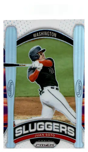 2021 Panini Prizm Sluggers Silver Prizm #5 Juan Soto NM-MT Nationals ID:44646 - Baseball Card Single