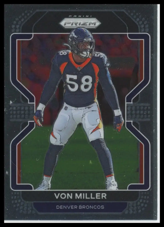 2021 Panini Prizm Von Miller 204 Denver Broncos NM - Football Card Single