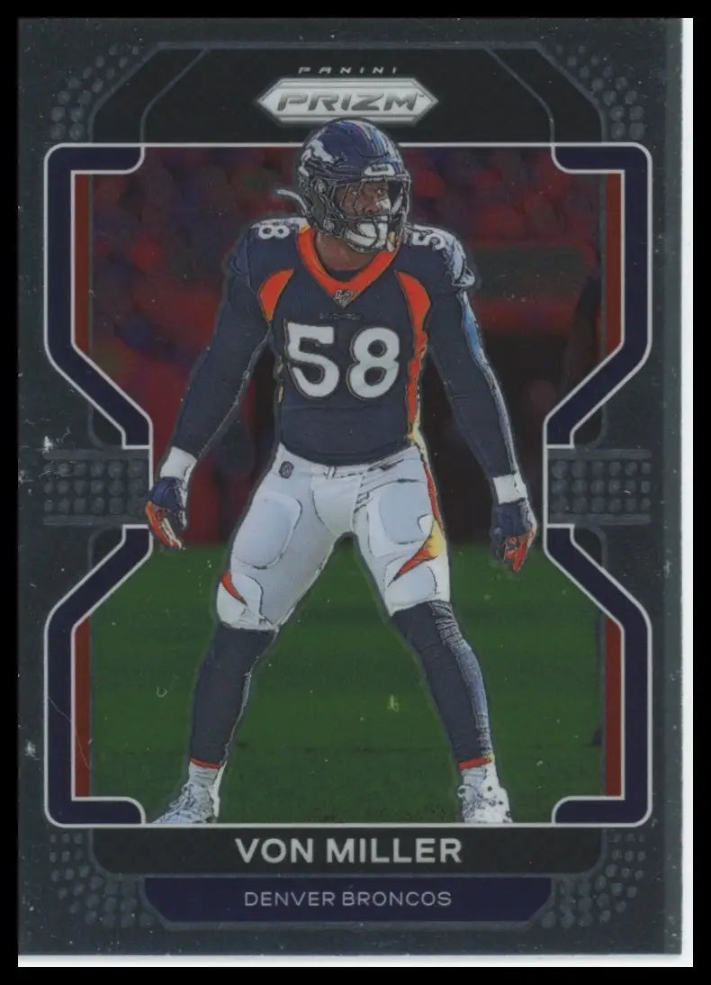 2021 Panini Prizm Von Miller 204 Denver Broncos NM - Football Card Single