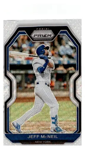 2021 Panini Prizm White Wave Prizm #119 Jeff McNeil NM-MT Mets ID:45248 - Baseball Card Single