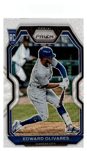 Edward Olivares baseball card from 2021 Panini Prizm White Wave series