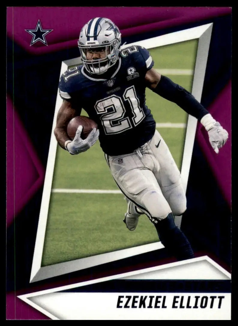 2021 Panini Rookies & Stars - Ezekiel Elliott #78 Purple - Football Card Single