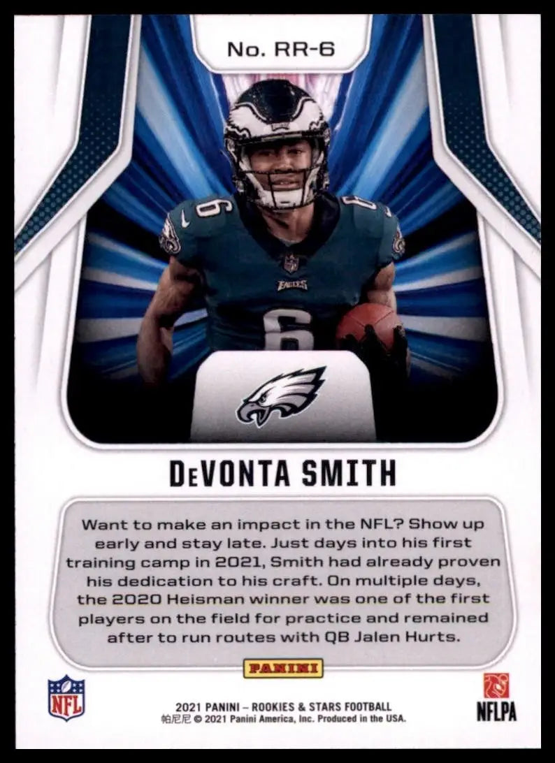 2021 Panini Rookies & Stars - Rookie Rush Devonta Smith #RR-6 (RC) - Football Card Single