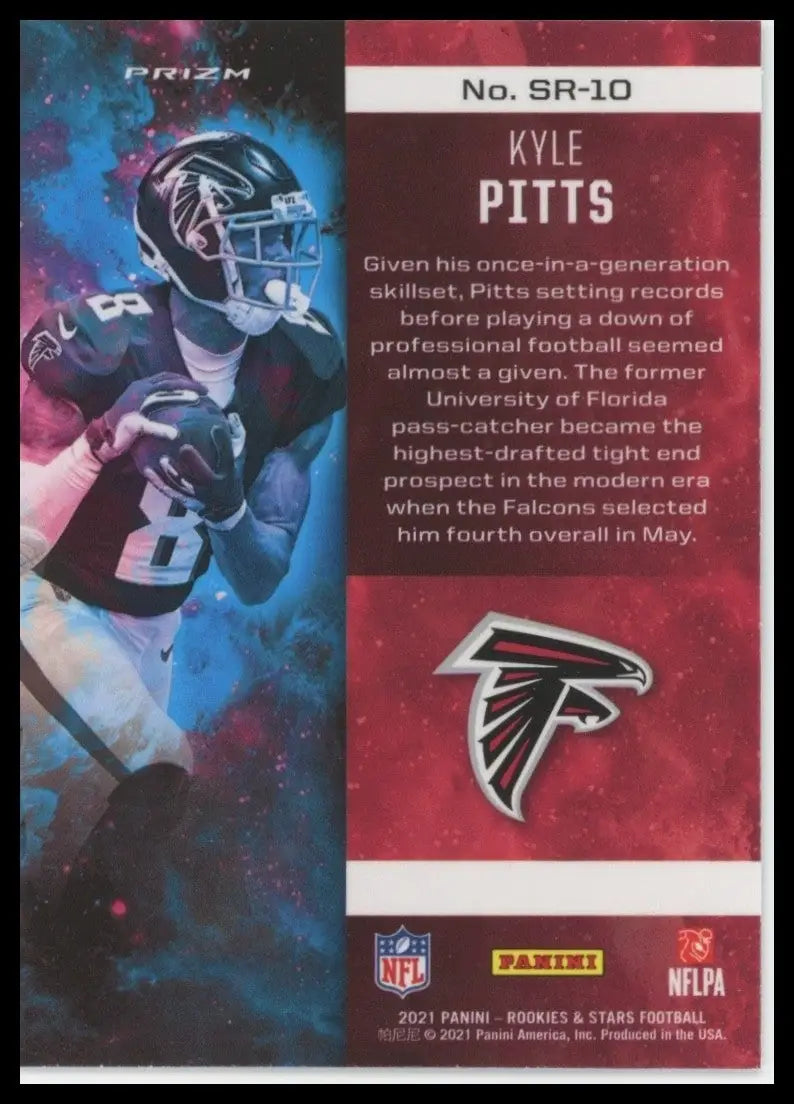 2021 Panini Rookies & Stars Stellar Rookies Silver Kyler Pitts #SR-10 Falcons