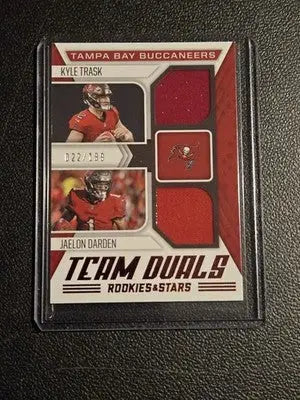 2021 Panini Rookies & Stars #TD-TB Jaelon Darden / Kyle Trask Team Duals #/199 - Football Card Single