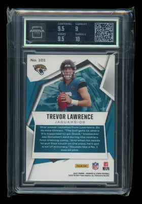 2021 Panini Rookies & Stars Trevor Lawrence #101 RC Football Arena Club 9.5