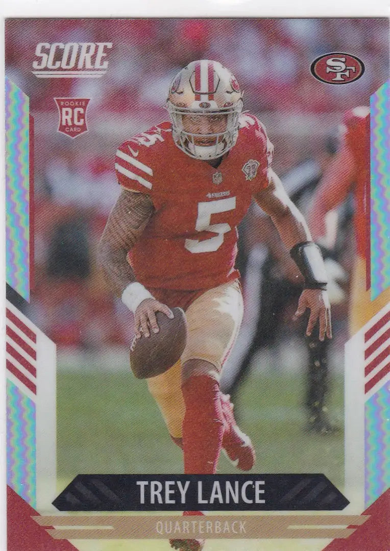 2021 Panini Score #404 Trey Lance RC Prizm San Francisco 49ers - Football Card Single
