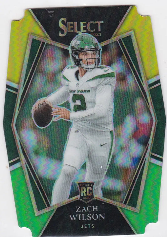 2021 Panini Select #144 Zach Wilson RC Die Cut New York Jets - Football Card Single