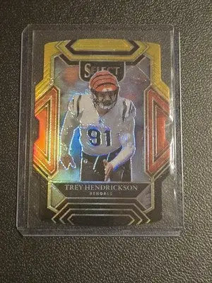 2021 Panini Select #209 Trey Hendrickson Black and Gold Prizm Die Cut - Football Card Single