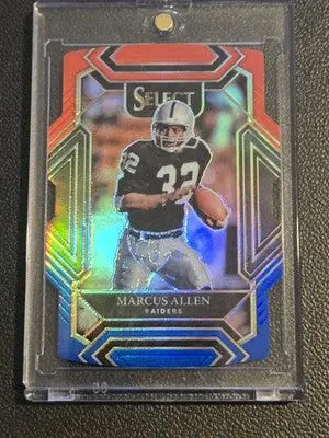 2021 Panini Select #238 Marcus Allen Red and Blue Prizm Die Cut - Football Card Single