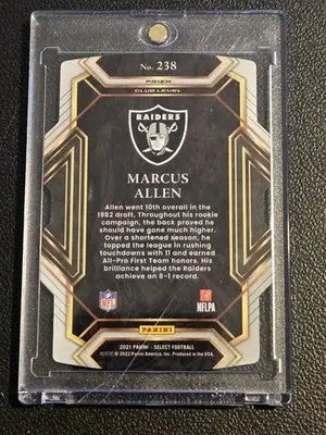 2021 Panini Select #238 Marcus Allen Red and Blue Prizm Die Cut - Football Card Single