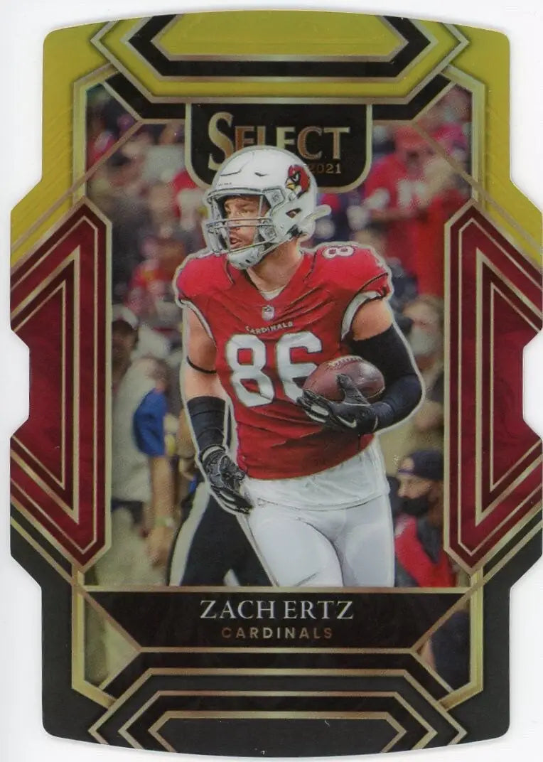 2021 Panini Select Black Gold Die Cut Club Level 228 Zach Ertz Arizona Cardinals - Football Card Single
