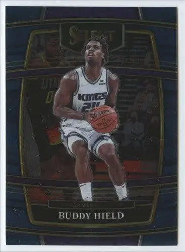 Original gloss Panini Select Blue Buddy Hield basketball card Sacramento Kings near mint