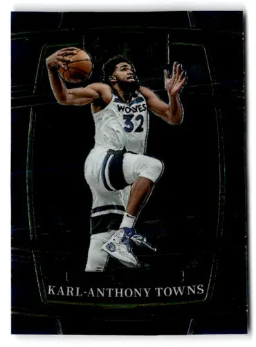 Karl-Anthony Towns basketball card from 2021 Panini Select Blue product | Near Mint